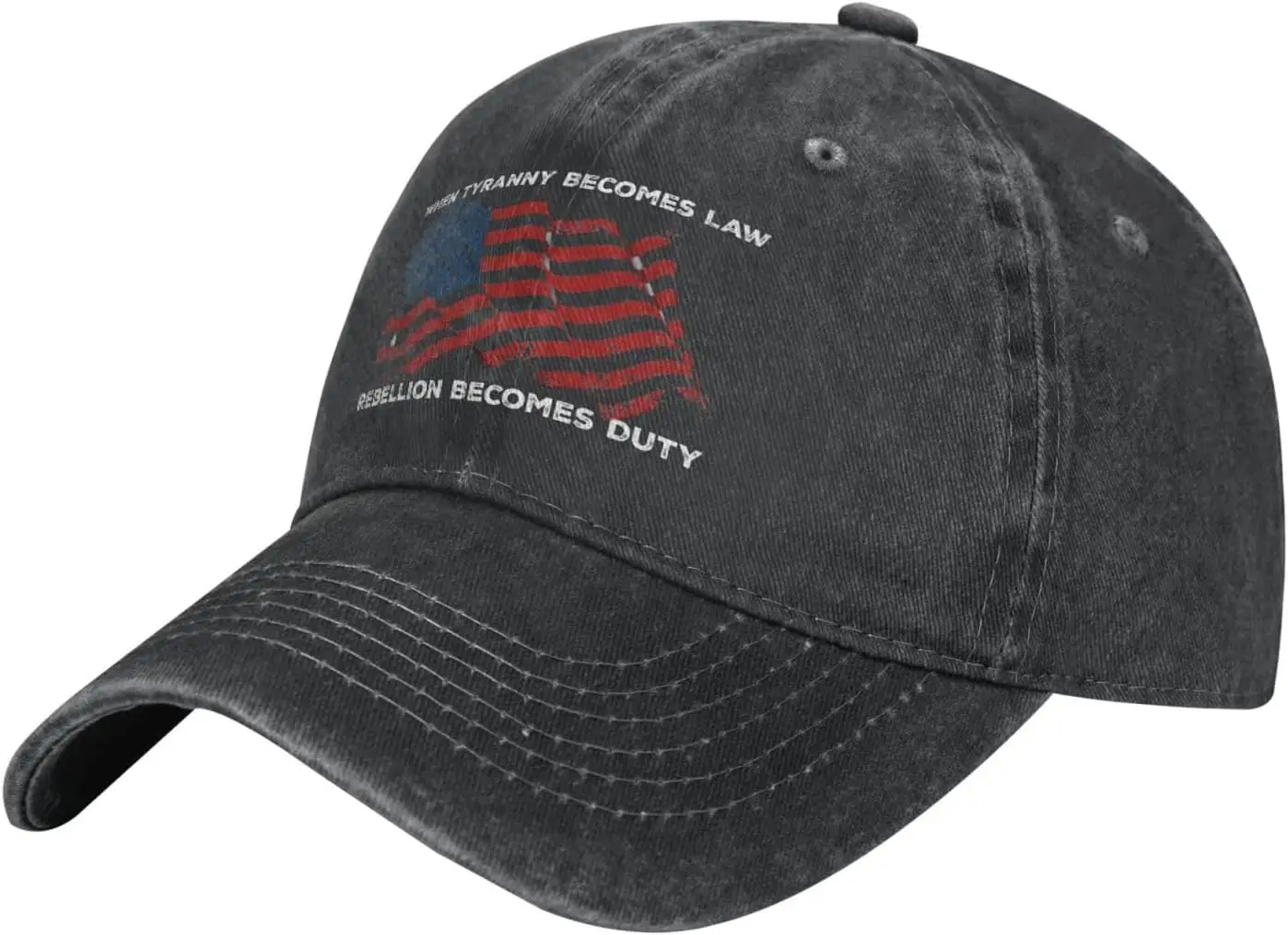 Funny Hat When Tyranny Becomes Law Rebellions Becomes Duty Hat for Men Baseball Cap Vintage Hats