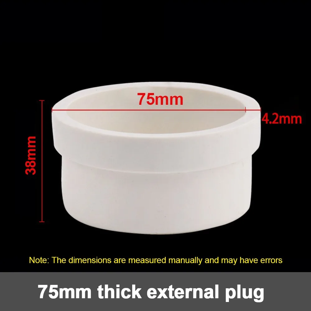 

Practical Plastic PVC Pipe Cap 50-200mm Water Stop Adapter Sewer Pipe Cap Insect Proof Inner Blocking Cap Garden Irrigation