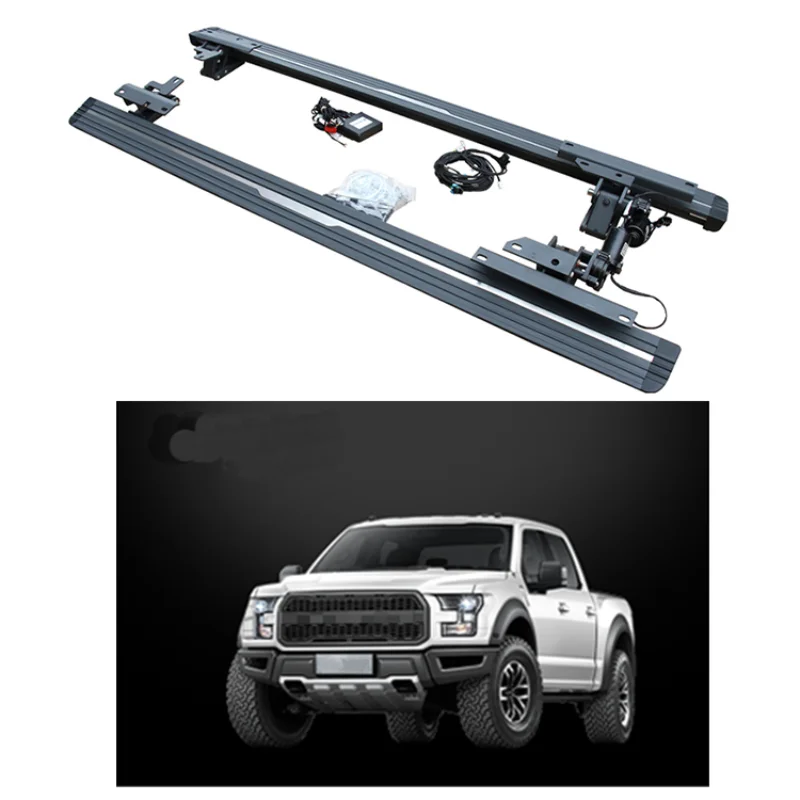 Import Car Parts Automobile Exterior Accessories Electric Side Step Running Board For 17+ Ford Raptor