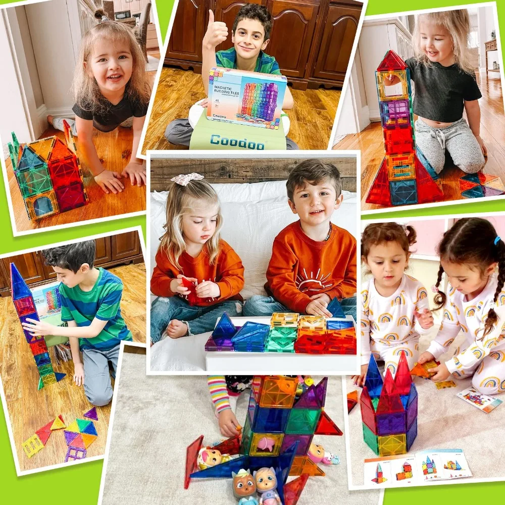 Blocchi magnetici Giocattolo STEM Mini formato Magneti fai-da-te Giocattoli per bambini Set di costruzioni di design Regali per ragazzi Ragazze Giocattolo per bambini