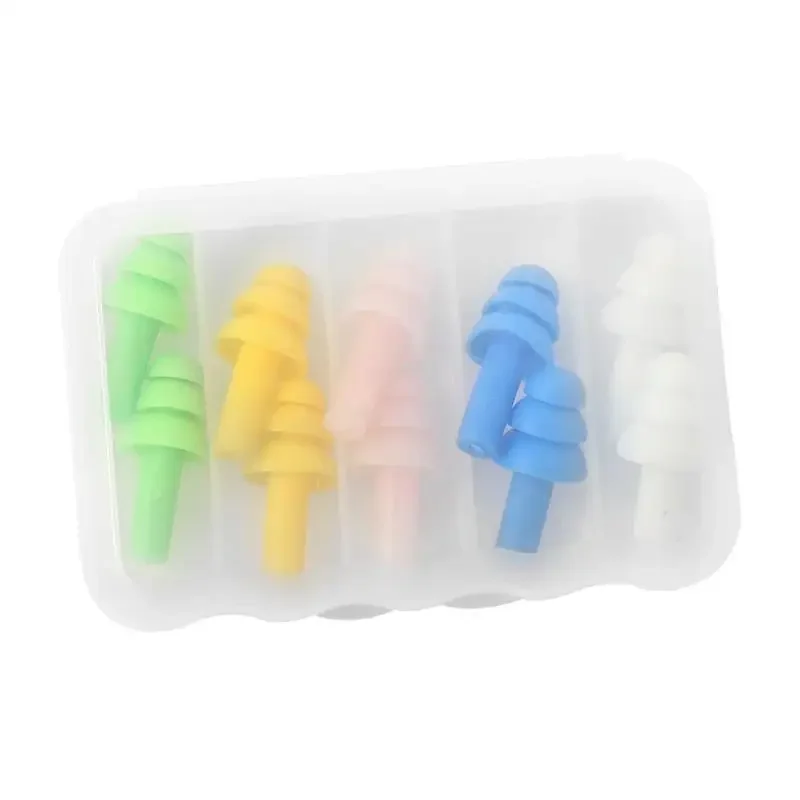 Imagem -06 - Protetor de Ouvido de Silicone Impermeável Isolamento Acústico Anti-ruído Plugue para Dormir para Viagens Redução de Ruído Pares