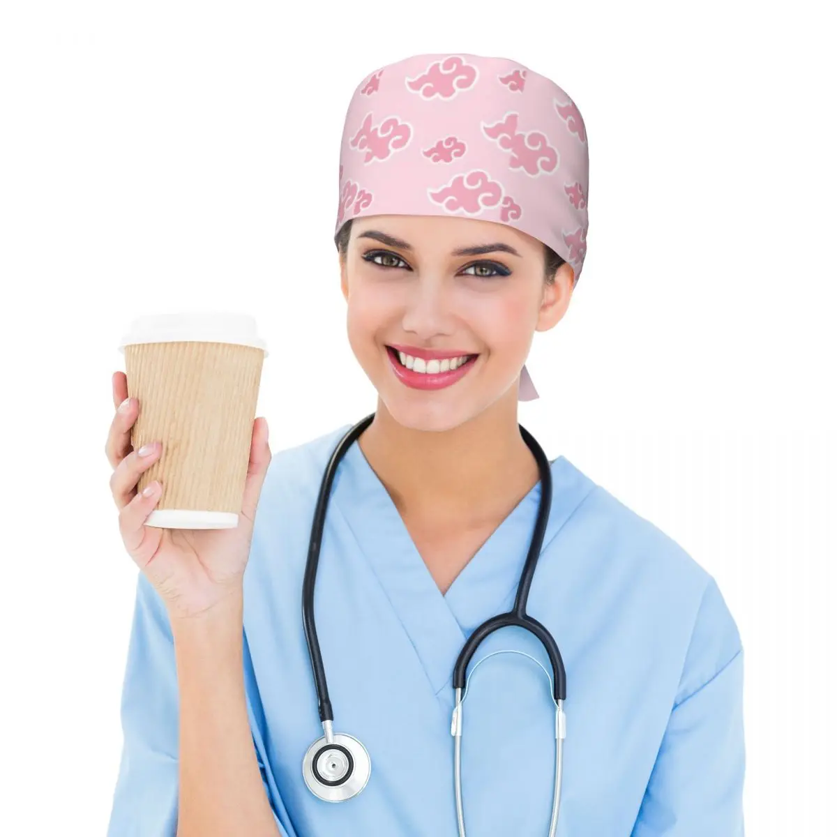 Berretto da lavoro personalizzato S-Sakuraes H-Harunoes Cloud Berretto da lavoro resistente unisex fresco Cappello chirurgico Cappello da infermiera per dentista