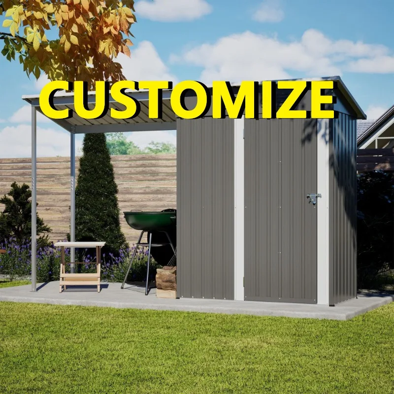 Any Size Custom Heavy Duty Steel Outdoor Storage Cabinet Waterproof Sunproof Garden Patio Balcony Extra Large Capacity Organizer