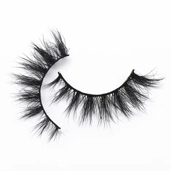 3D Mink Lashes Real Mink False Eyelashes Wispy Luxury Lashes Reusable Fluttery Fake Eyelash 15mm Makeup Lashes Extension Beauty