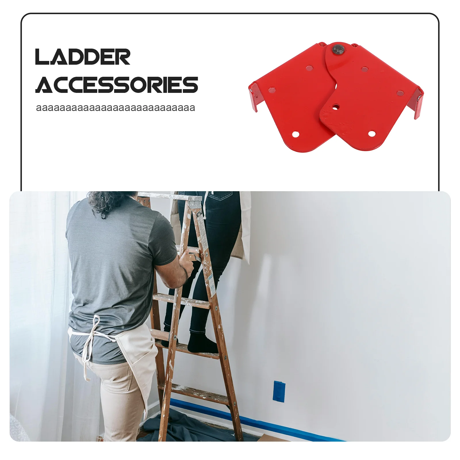 2 Pcs Folding Ladder Ladders for Home 1670X770X320CM Aluminum Alloy Hasp Hinge