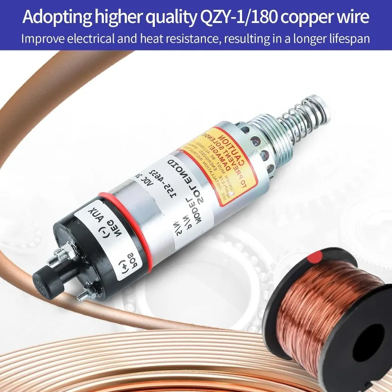 155-4652 8C-3663 para motor 3114 3116 3126 Solenóide de desligamento de combustível E320B E325B E325C E325CL Escavadeira solenóide de desligamento de combustível