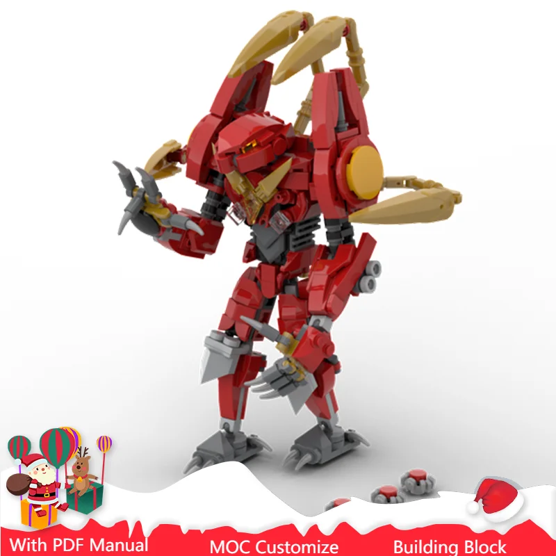 

524 шт., игровой персонаж, фигурка ноги паука, модель MOC, строительные блоки, детские креативные игрушки для сборки «сделай сам», подарки на день рождения, Рождество