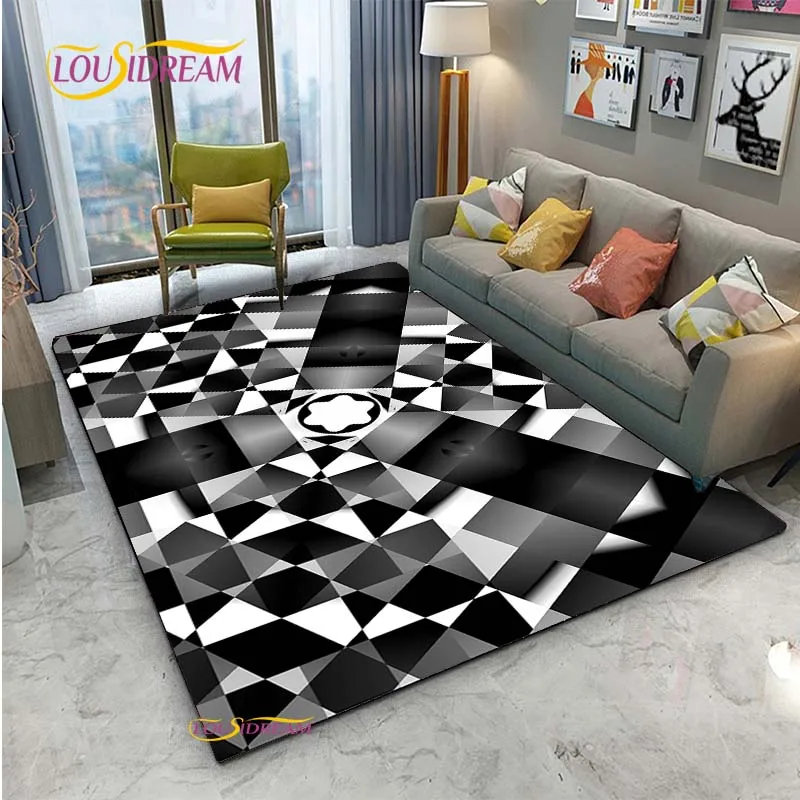 Fashion PEN-M-MONT-B-BLANC NonSlip Rug for Living Room,Bedroom,Playroom,Kitchen,Door Prayer Floor Mat Decor Rug Gift Alfombra