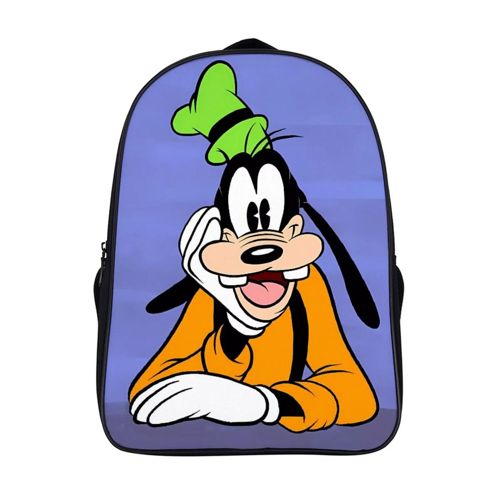 

Cartoon Disney Goofy Fashion Student's Backpack School Bag 16 Inch 2 Compartment Backpack Student Schoolbag