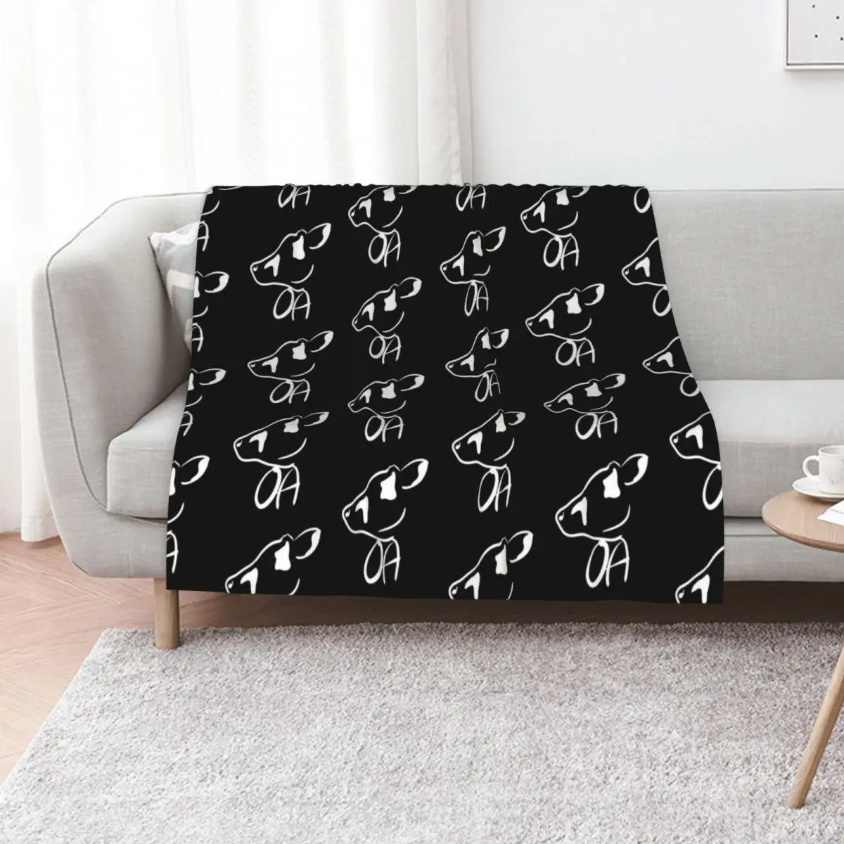 Open Acres, Positive White Throw Blanket Bed Fashionable Heavy Shaggy Soft Plaid Multi-Purpose sofa bed Blankets