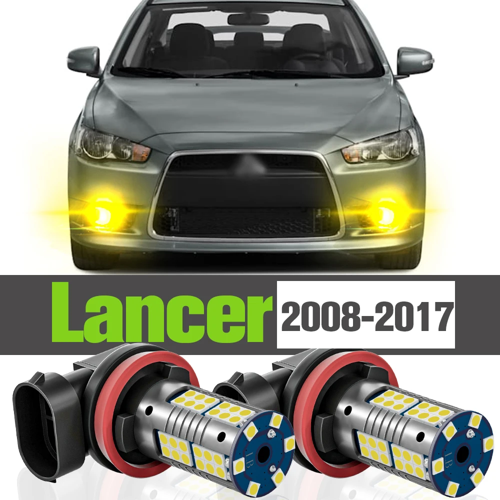 

2x светодиодные противотуманные светильник аксессуары лампа для Mitsubishi Lancer 2008-2017 2009 2010 2011 2012 2013 2014 2015 2016