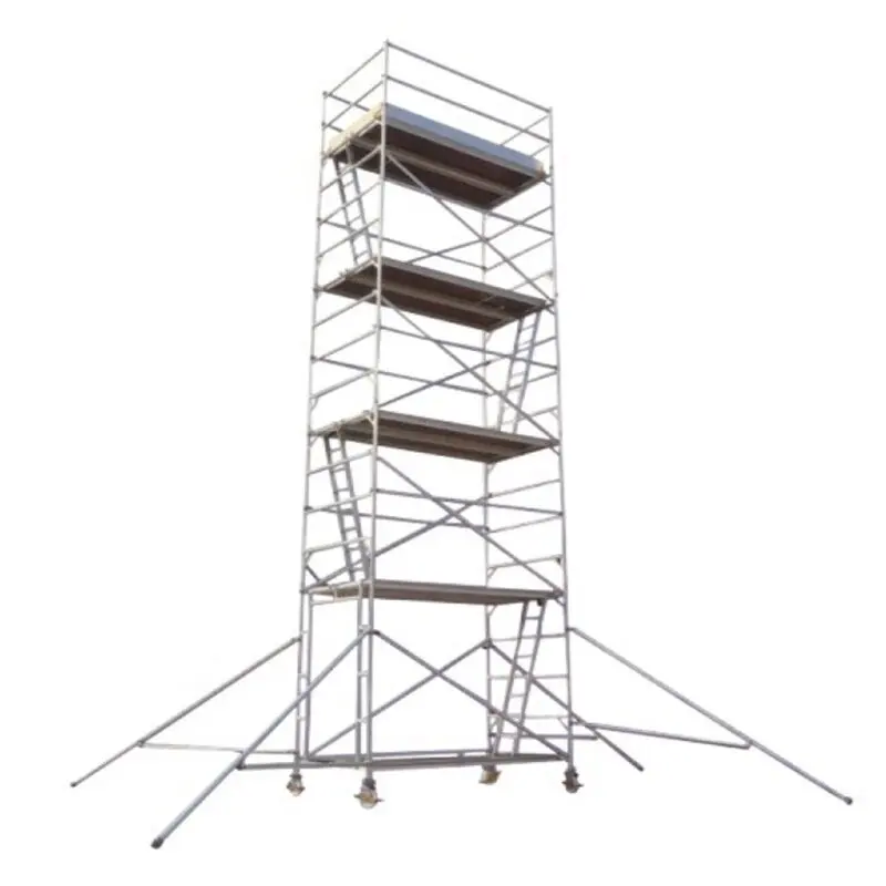 Escadas de torre de andaime móvel de 6M 12M Andaime de alumínio Andamio de alumínio para construção