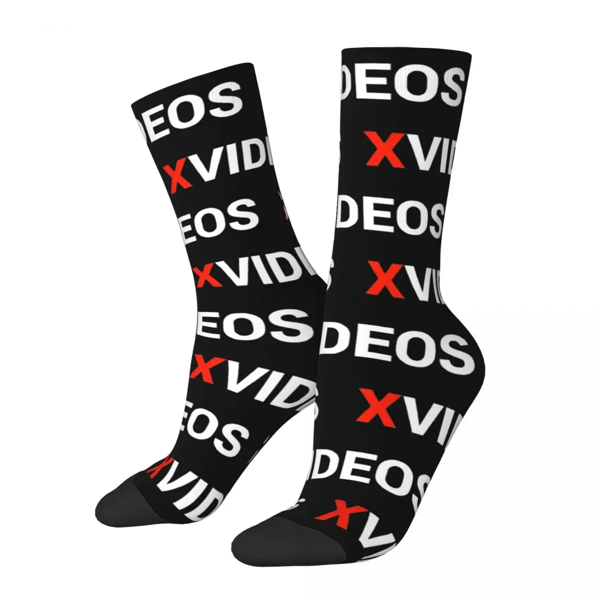 New Male Men Socks Harajuku XVideos Original Logo Sock Polyester Skateboard Women Sock Spring Summer Autumn Winter