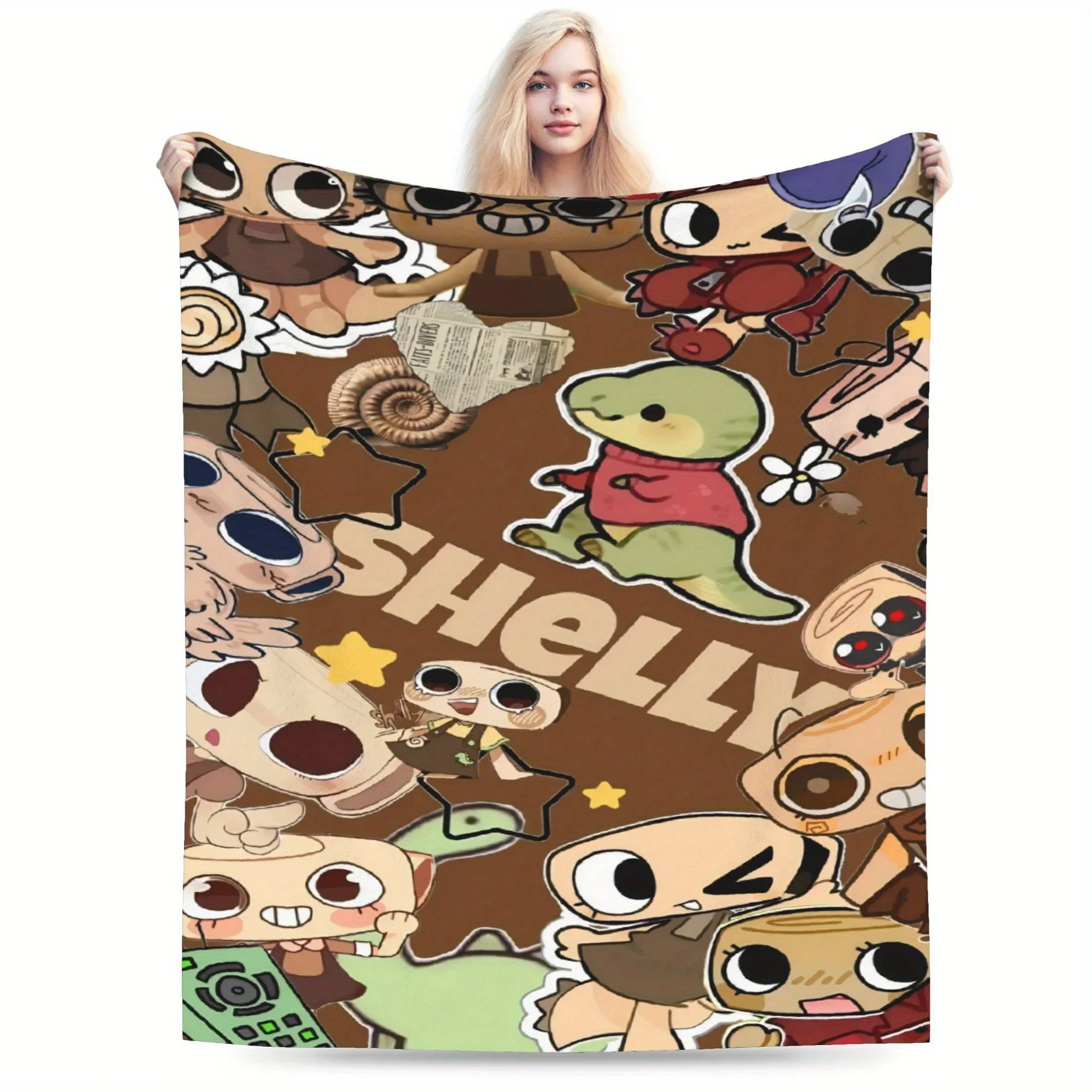 

Shelly Dandys World Flannel Throw Blanket Soft Cozy All Seasons Throw for Home Decor and Comfort
