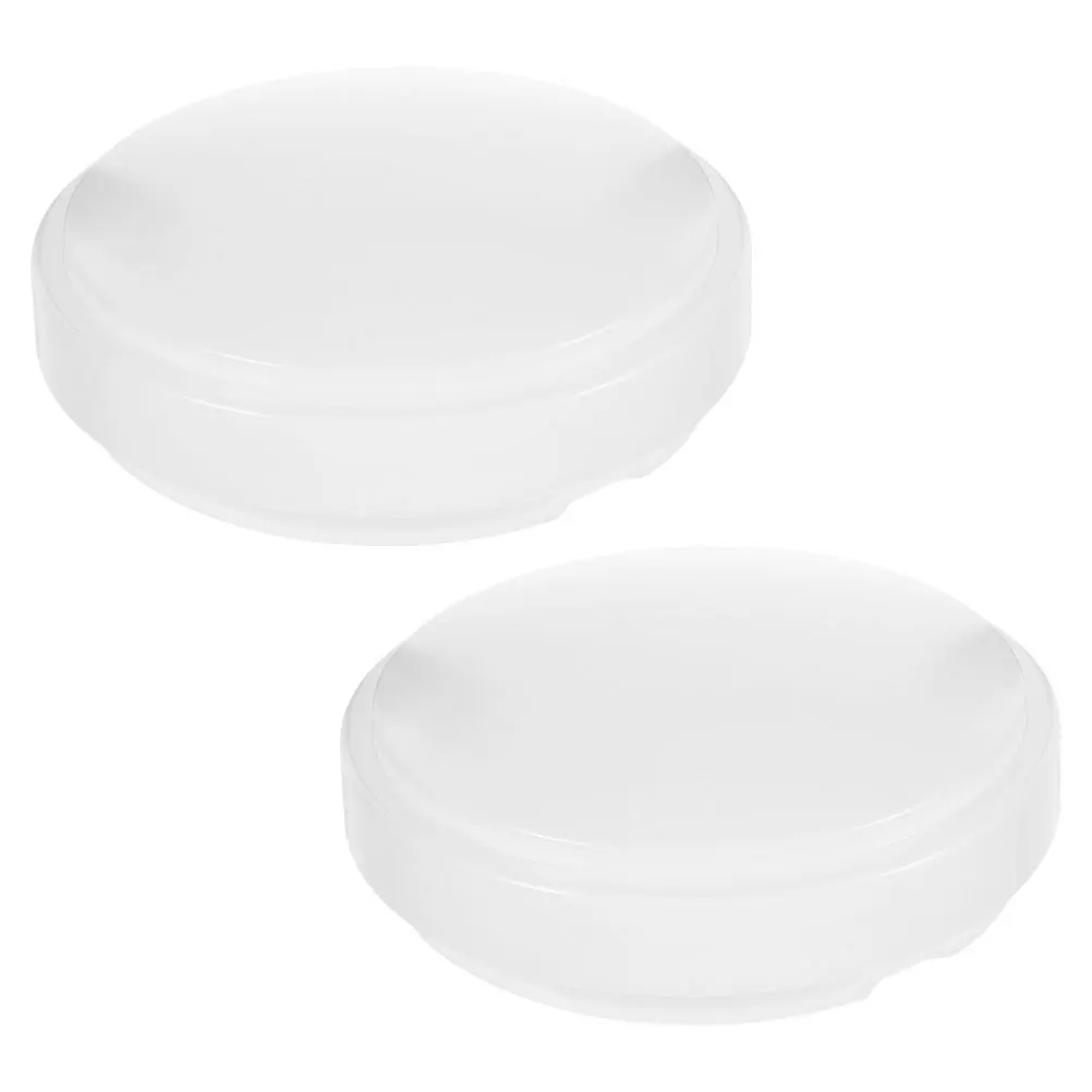

2pcs 18.7Cm Round Plastic Lamp Shade Replacement For Ceiling Fan Bulbs Chandeliers Flush-Mounted Fixtures Dust Guard Light Cover