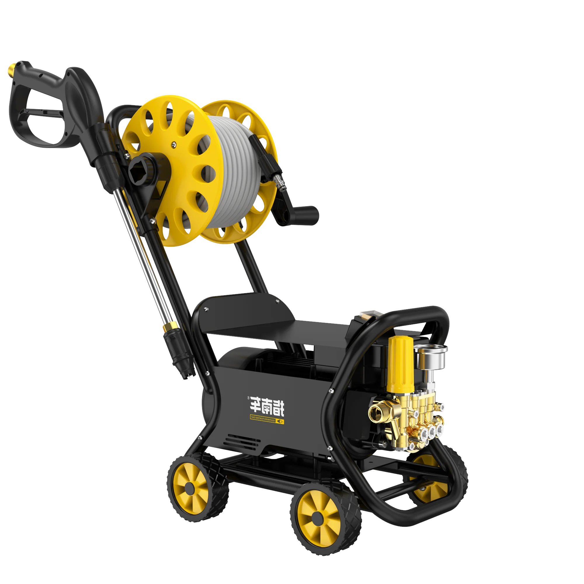 Nuevo Lavadora de alta presión para coche actualizada, autolavado, 390l/H, lavadora de pulverización para coche móvil de aluminio