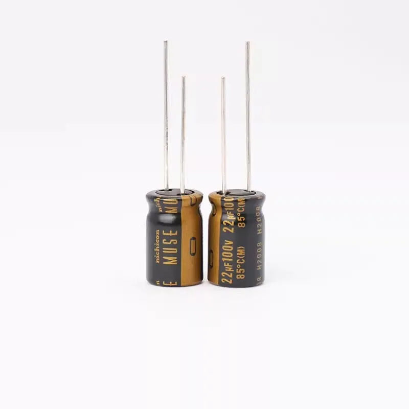 5PCS  Japan Nikon KZ nichicon 22uF/100V audio coupling filter electrolytic capacitor