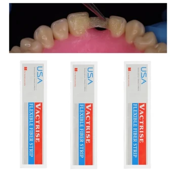 3Pcs Dental Material Flexible Faser Streifen Glas Schiene Lose Zahn Fixierung Streifen Licht Heilung Bindung Kieferorthopädische Halterungen