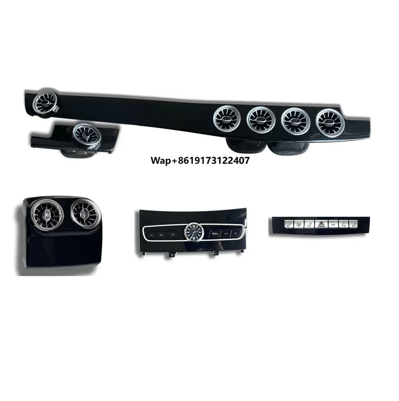 Right Accessories Interior Turbine Vent Panel Overlay for  E W212  W207 E300 E260 E200 E320 Interior Center Console