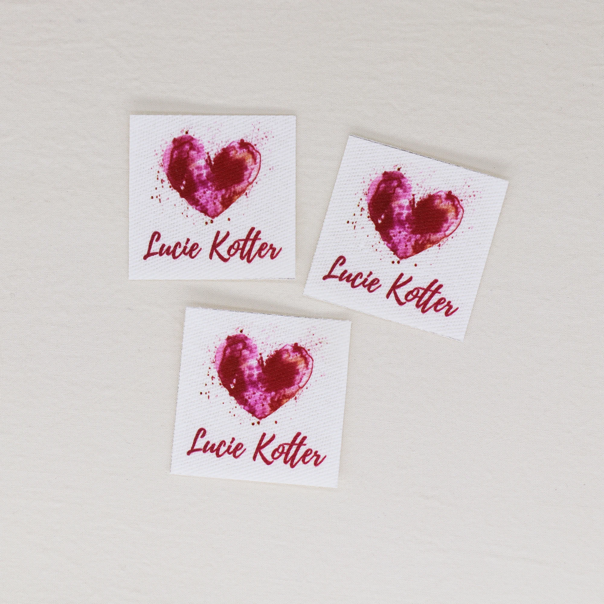 

Изготовленные на заказ гладильные этикетки, персонализированное имя, этикетки для одежды, бирки для ткани, фирменные этикетки, бирки ручной работы (YT322)