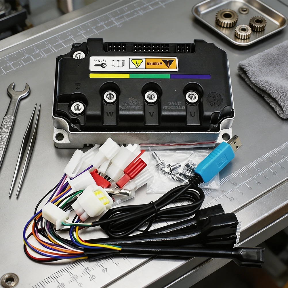 72V DC Controller As Shown EM85 Motor Controller Programmable Settings Flux Weakening Current Regenerative Charging