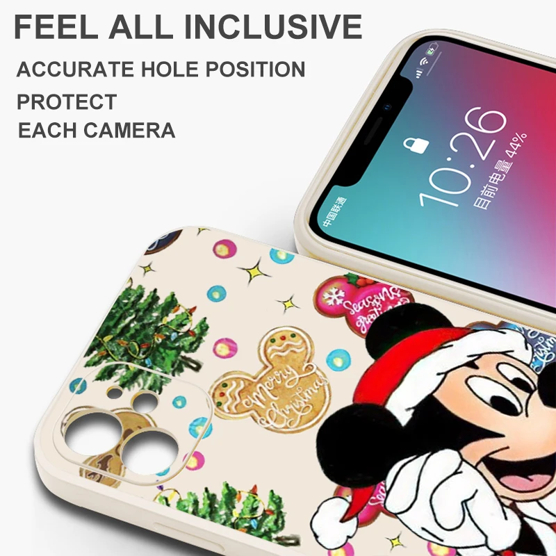 Disney Christmas Mickey Phone Case For Huawei Honor Honor 50 50se 30 10 Lite 8X 9X Pro Mate 40 30 30E 20 10 Pro Plus Coque