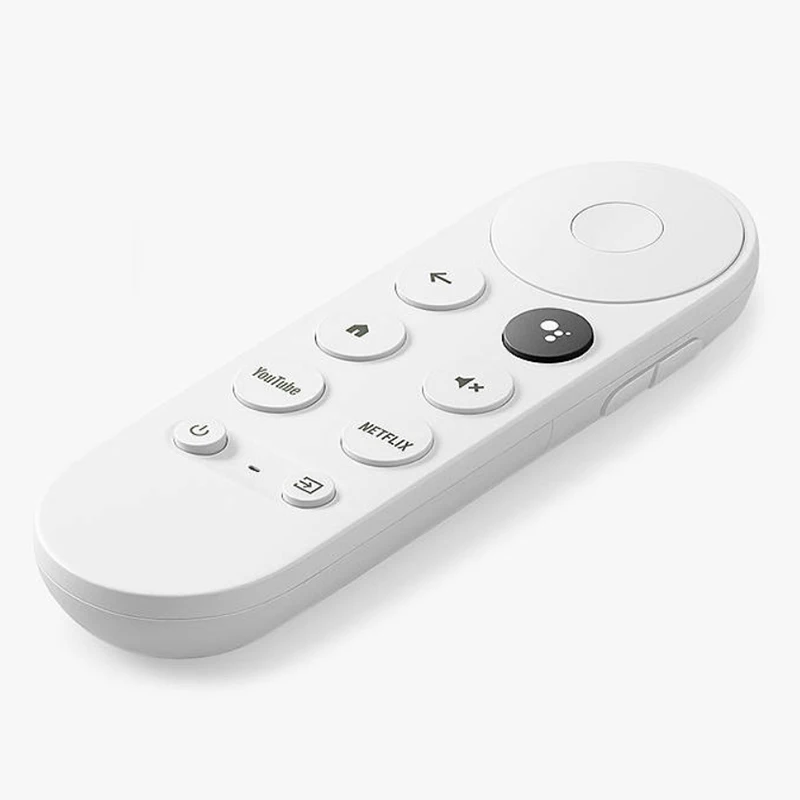 New Bluetooth Voice Remote Control For Google 2020 Chromecast With Google TV 4K Snow G9N9N With Silicone Case