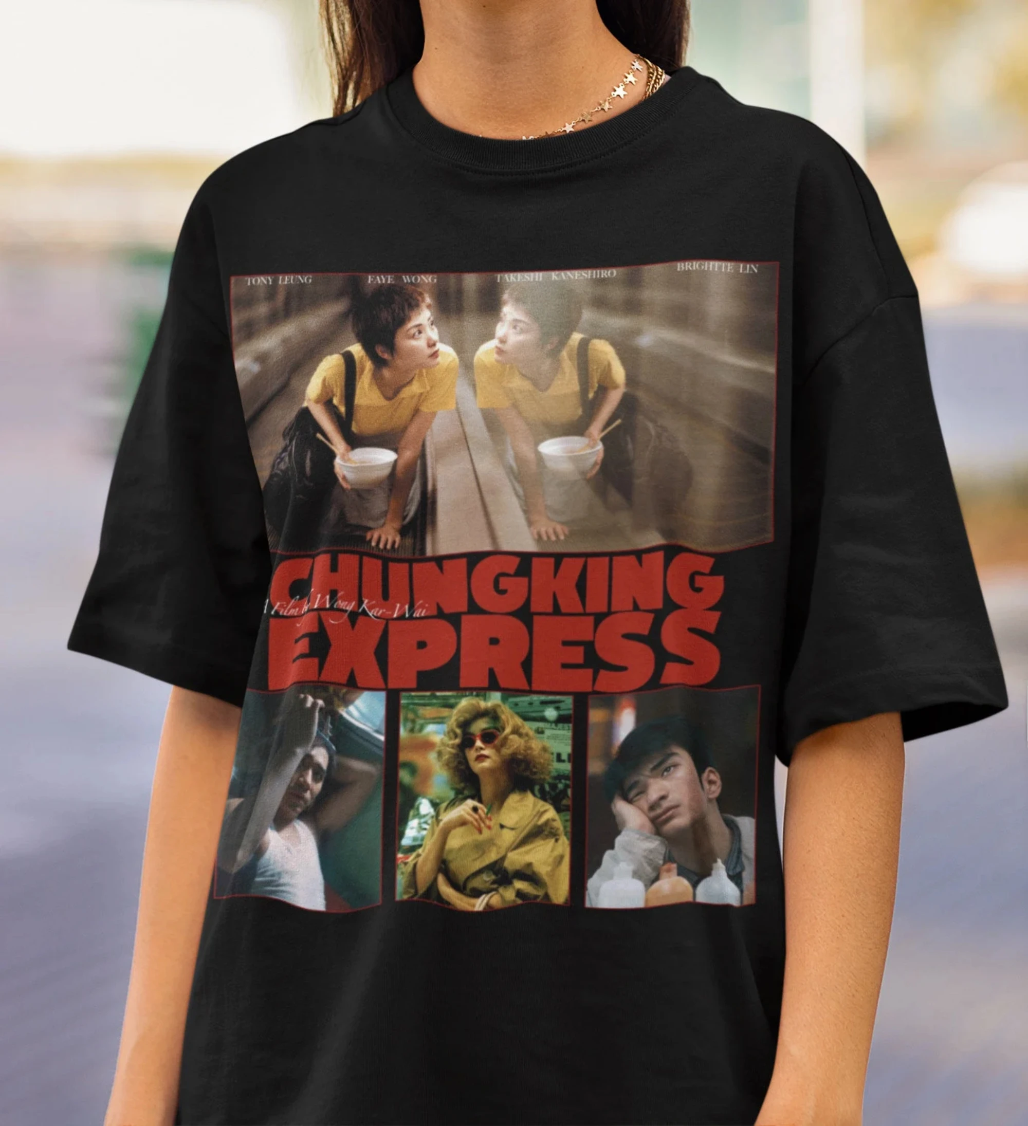 Chungking Express Movie Printed T-shirt Women's Spring/Summer Fashion Trend Pure Cotton Top Neutral Short Sleeve T-shirt