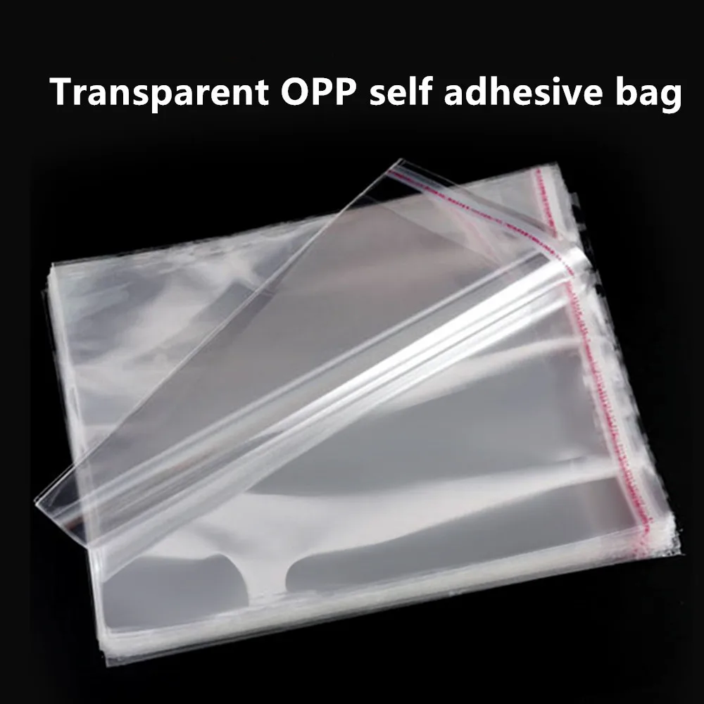 100 Stück durchsichtige, verdickte PE-Selbstversiegelungsbeutel, wiederverschließbare Zip-Lock-Plastikbeutel für Snacks / Kleidung / Reisen / Buchverpackungen – Detail 14