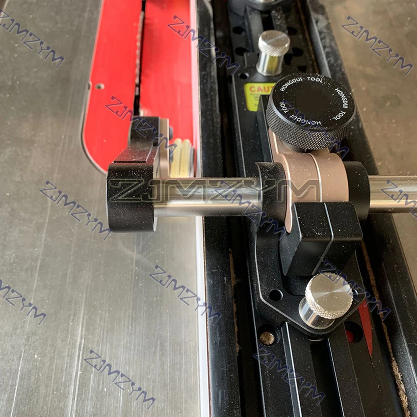 Woodworking Assembly Table Saw Guider Clear Cut Press Stock Push Guide Table Aluminum Alloy Eccentric Swage Feeder Guider