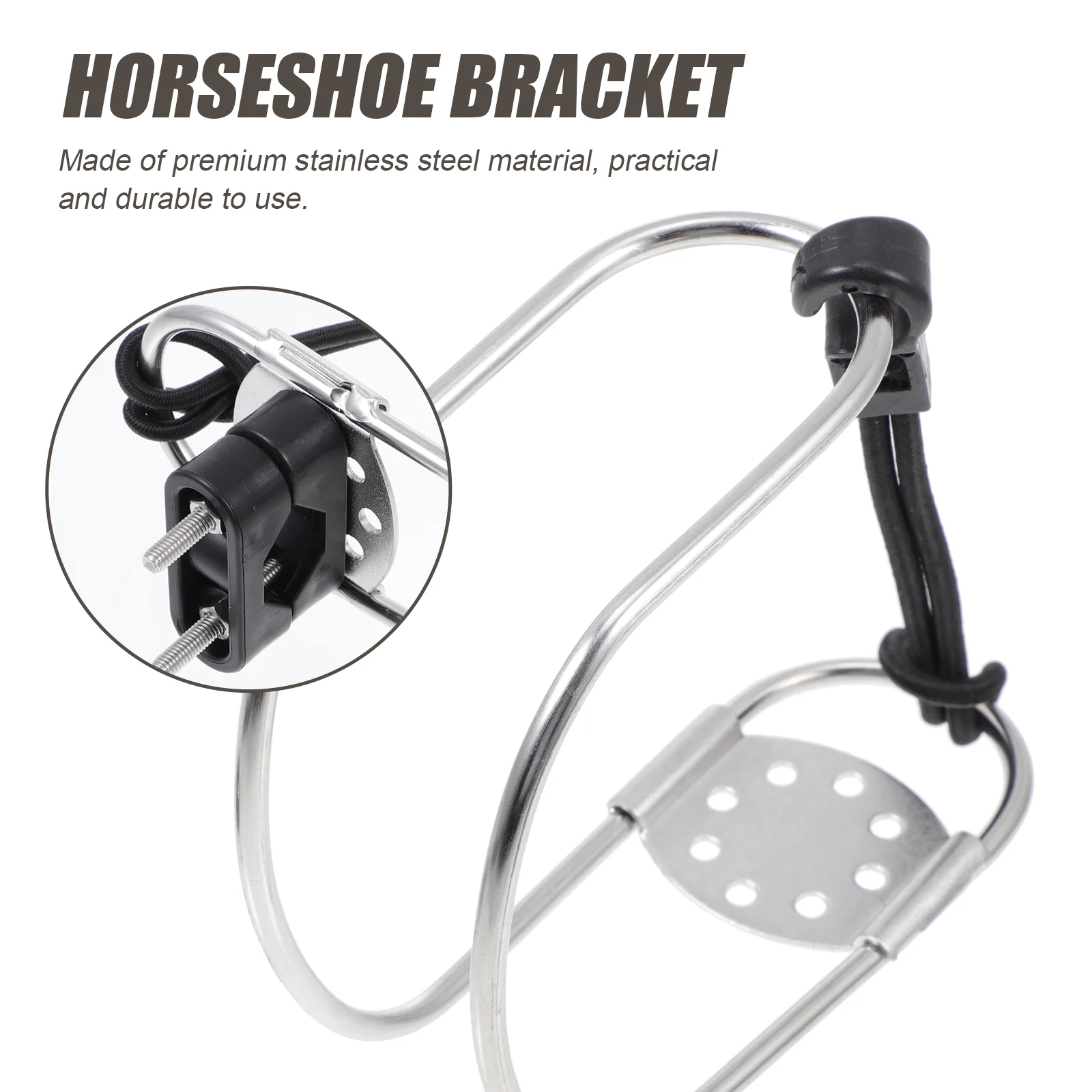 

Life Buoy Bracket Yacht Horseshoe Swimming Ring Boat Accessory Marine Lifebuoy Holder Stainless