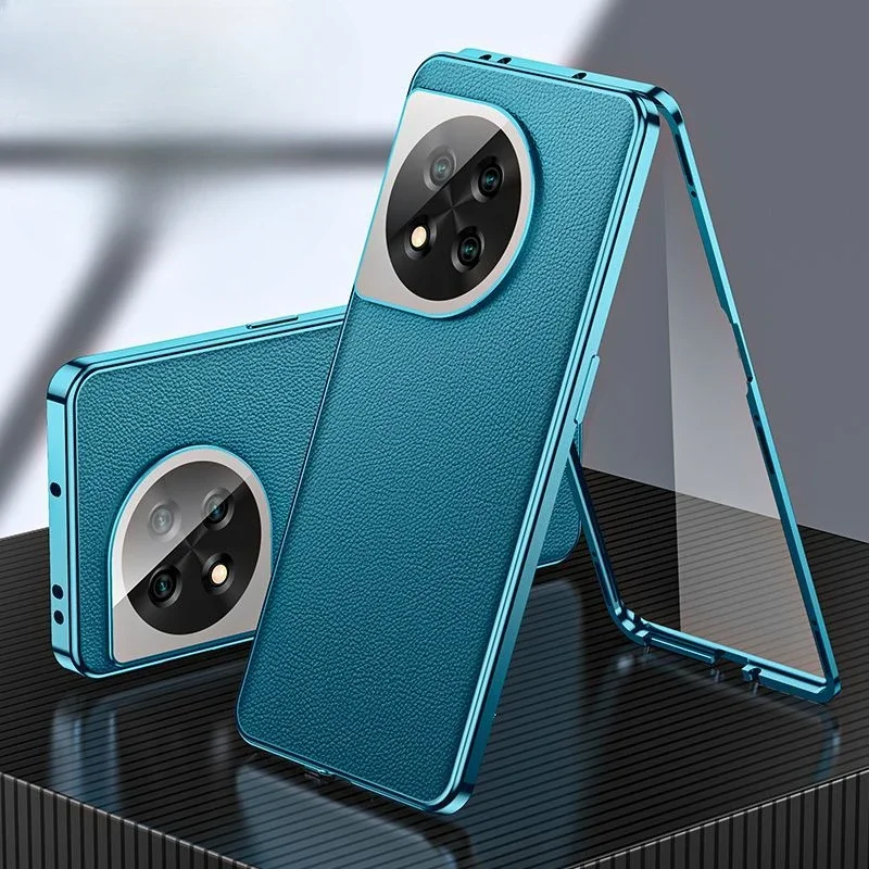 

Magnetic Glass Cases for OnePlus Ace5 Pro 360° Full Protection Protective Back Cover for One Plus 1+ Ace5 Leather Shell