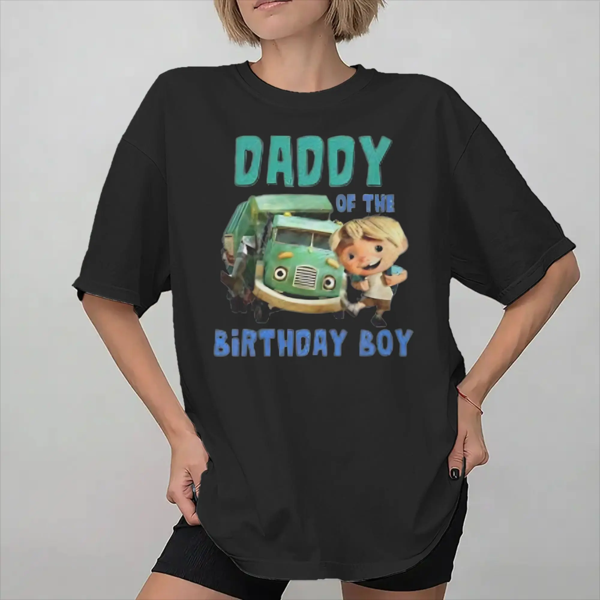 Men Women Printed Trash Truck anime  Tee T Shirt 100% Cotton  T-shirts Clothing