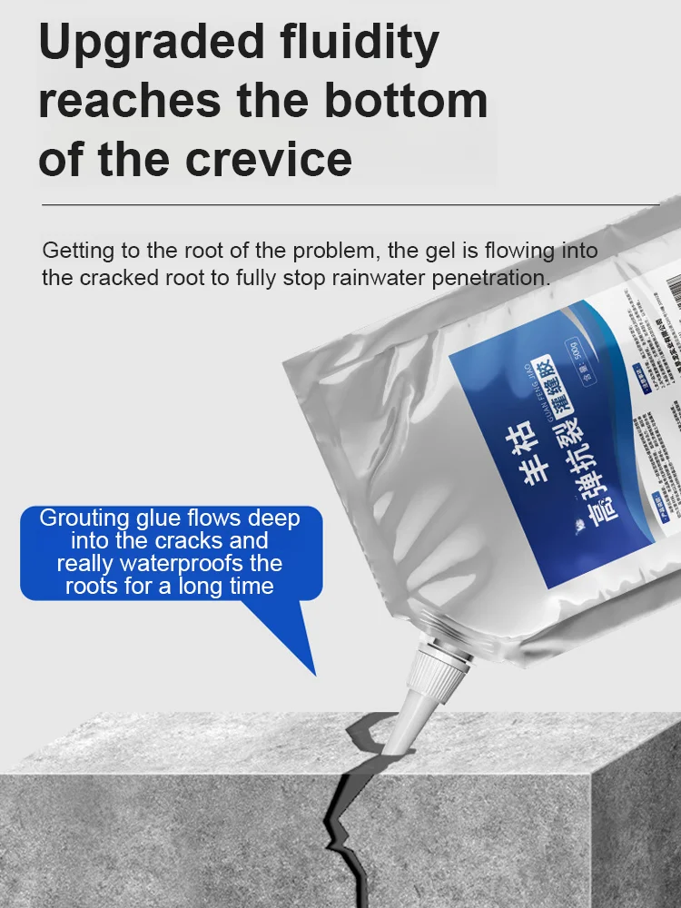 Sealing Glue 10 Seconds Quick Drying Roof Ground Crack Repair Sealing Glue Leak Repair Waterproof Glue Roof Leak Waterproof Mate