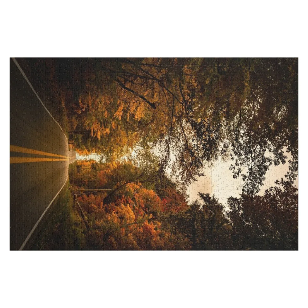 Backroads Autumn Jigsaw Puzzle Customizable Child Gift Animal Woods For Adults Wooden Boxes Puzzle