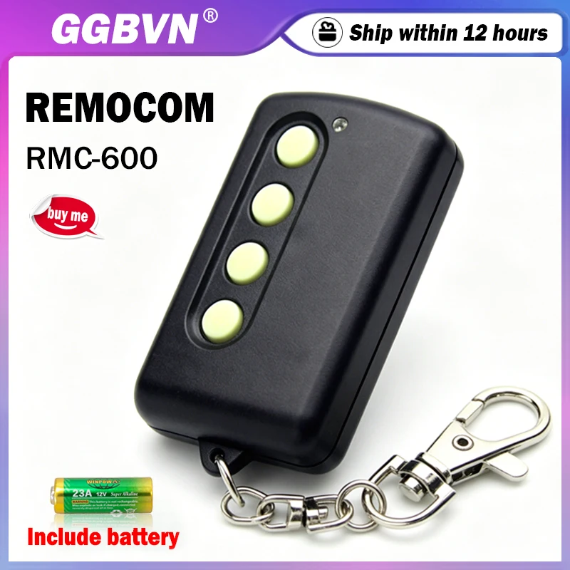 Work With REMOCON RMC600 RMC-600 RMC-610 LRT-1 Electric Garage Door Transmitter 250-450MHz Fixed Code Remote Control Duplicator