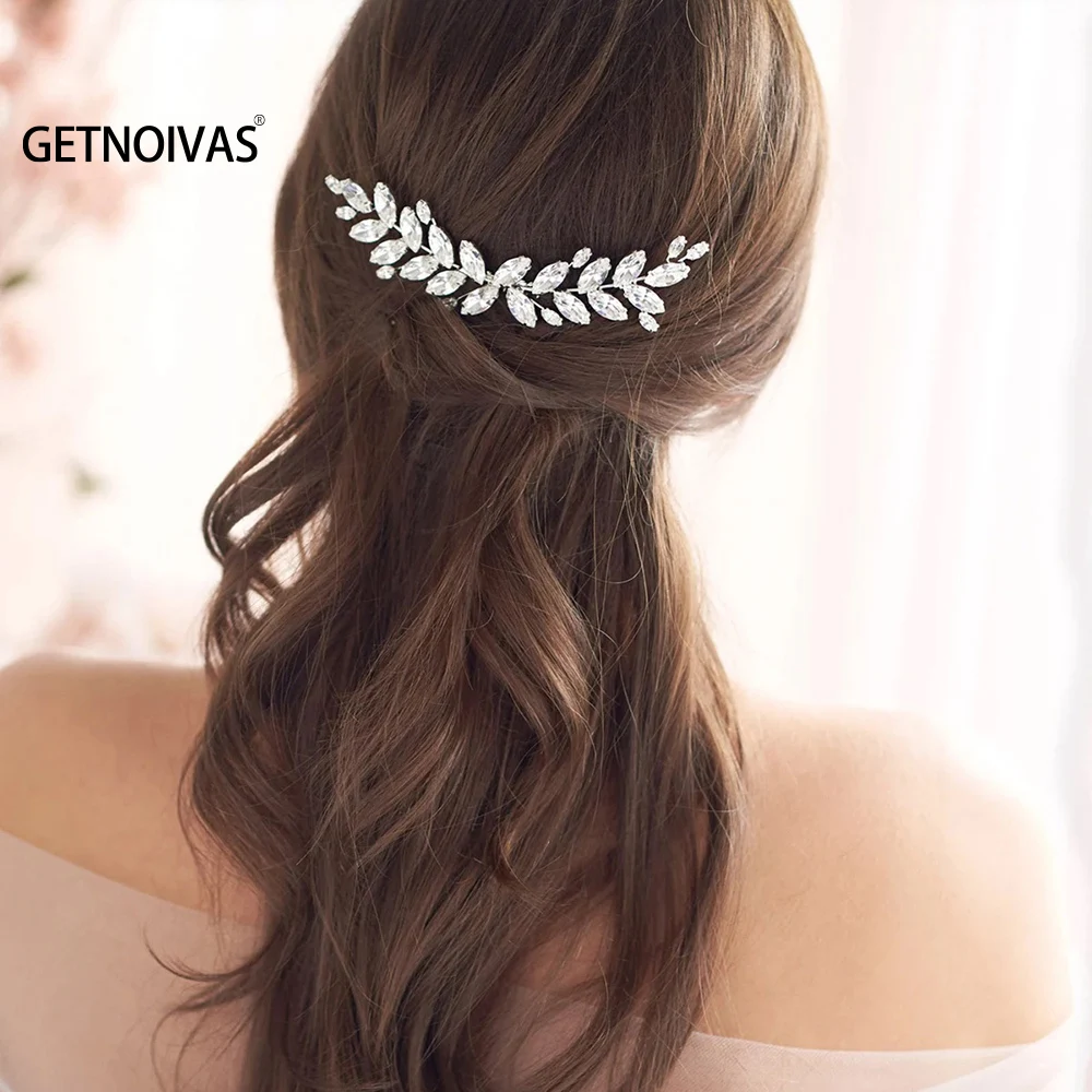 Wedding Comb Head Jewelry Bride Hair Clips Headpiece Crystal Women Tiaras Bridal Hair Accessories Women Hair Ornaments SL