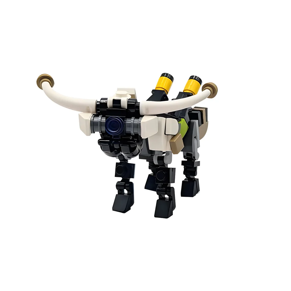 Gobricks MOC MOC آفاق صفر الفجر الطوب نموذج سترايدر برودهيد شاحن الوحش الميكانيكية الوحش اللبنات لعبة هدية