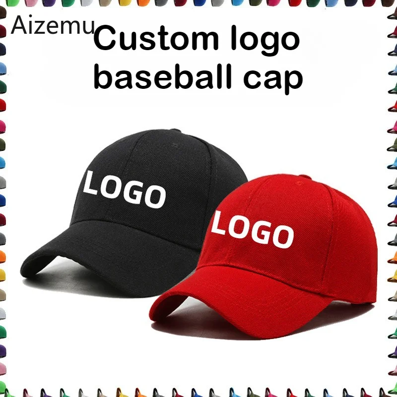Customize Adult Men's Caps Top Quality Embroidered Baseball For Men Golf Hats Custom Logo Tennis Women Printed Peaked Cap