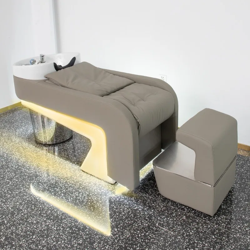 Lit à Cheveux Inclinable en Acier Inoxydable, Accessoire de Luxe et Confortable