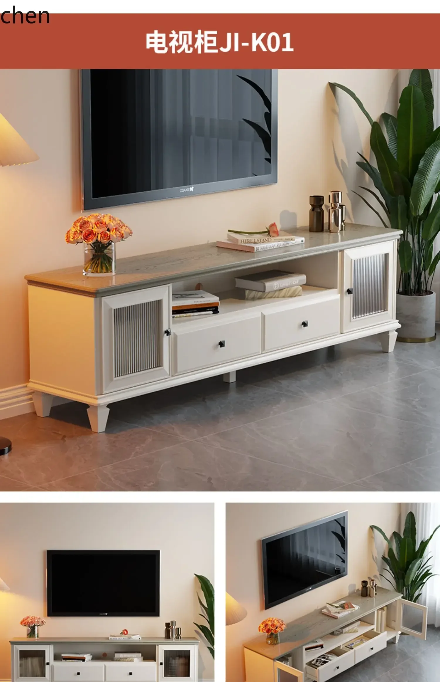 y8- Solid Wood Dining Table Coffee Table TV Cabinet Sideboard Solid Wood Bed Dressing Table