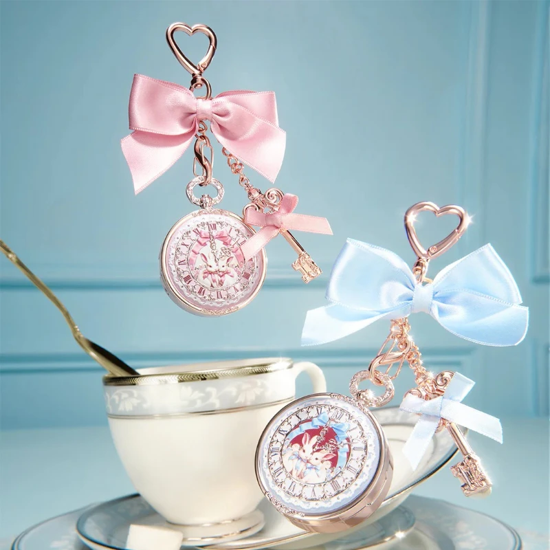 FlowerKnow Bunny Garden Cupid Sweetie Bear Face Powder with Blush Highlighter Pendant Long Lasting Portable Makeup Decoration