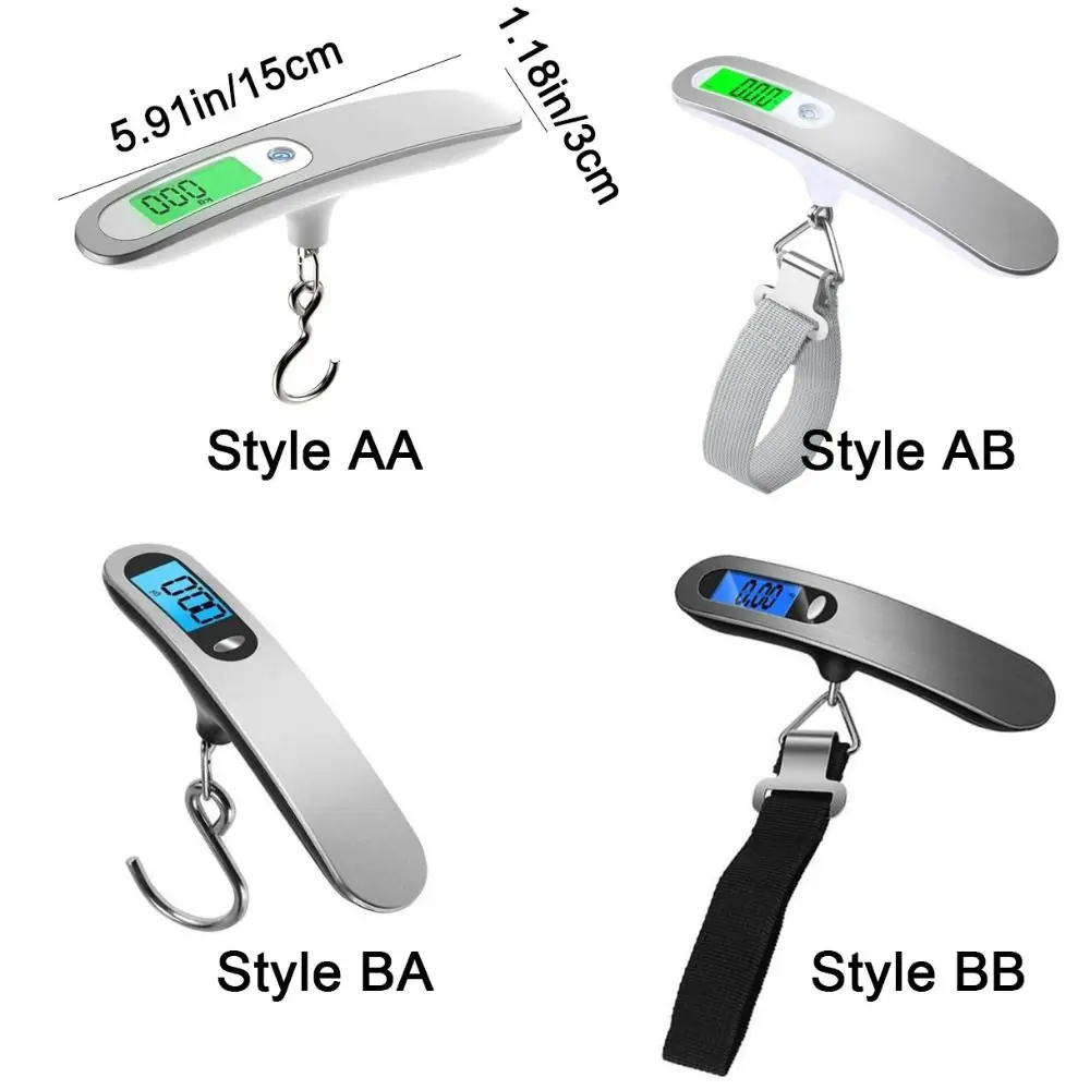 Practical LCD Display Digital Luggage Scale Handheld Hanging Electronic Scale High Precision Weight Balance Tool Travel