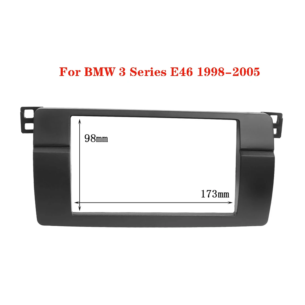 2 Din CD Frame For BMW 3 Series E46 1998-2005 Double Din Radio Fascia Stereo Panel Dash Plate DVD Dashboard