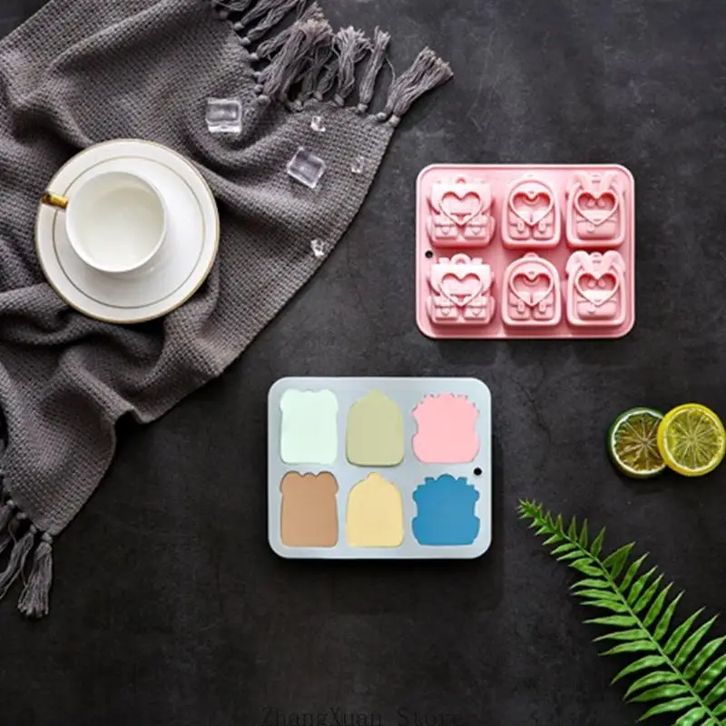 2 Stück 6 Mulden Rucksackform Kuchenformen für die Herstellung von Schokoladensüßigkeiten Cocktails 3XUF – Detail 8