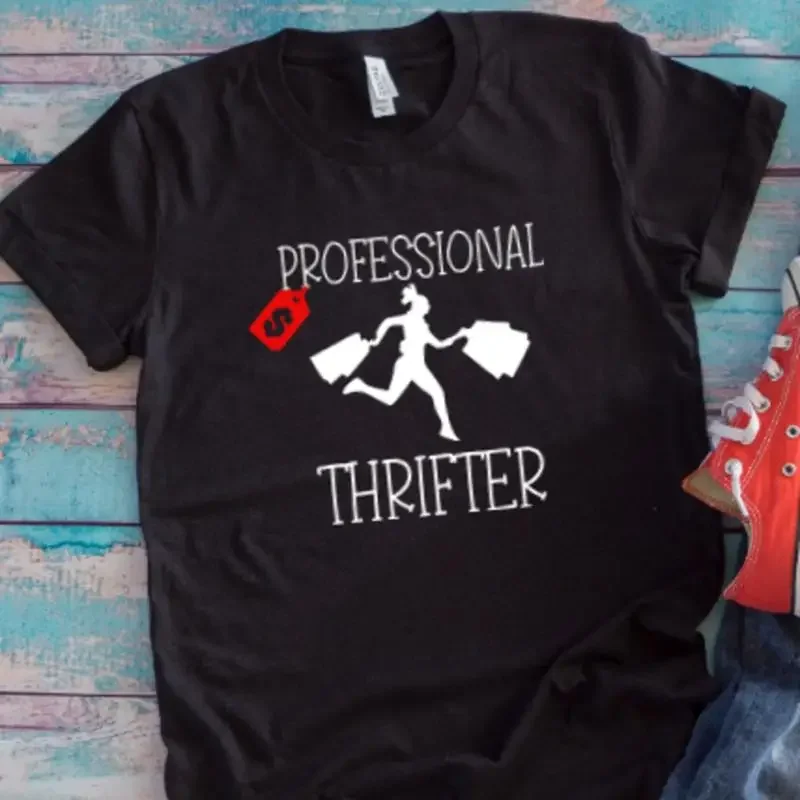 Professional Thrifter Funny Black T Shirt