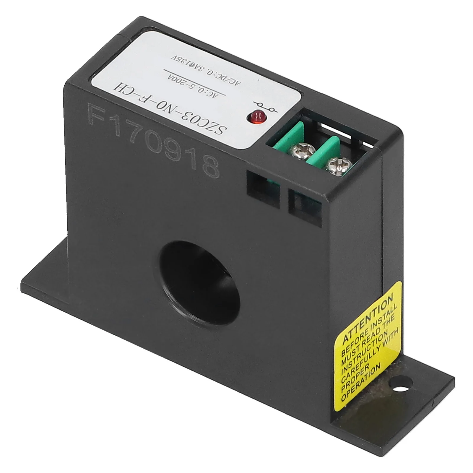 Induttanza reciproca di corrente SZC03-NO-F-CH 0,5-200A Induttanza reciproca di corrente autoalimentata con rilevamento di corrente CA