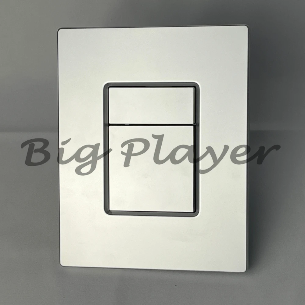 Double Flush ABS Chrome White Black Brushed Gold Finish Toilet Button Hidden Tank Board Bathroom Application