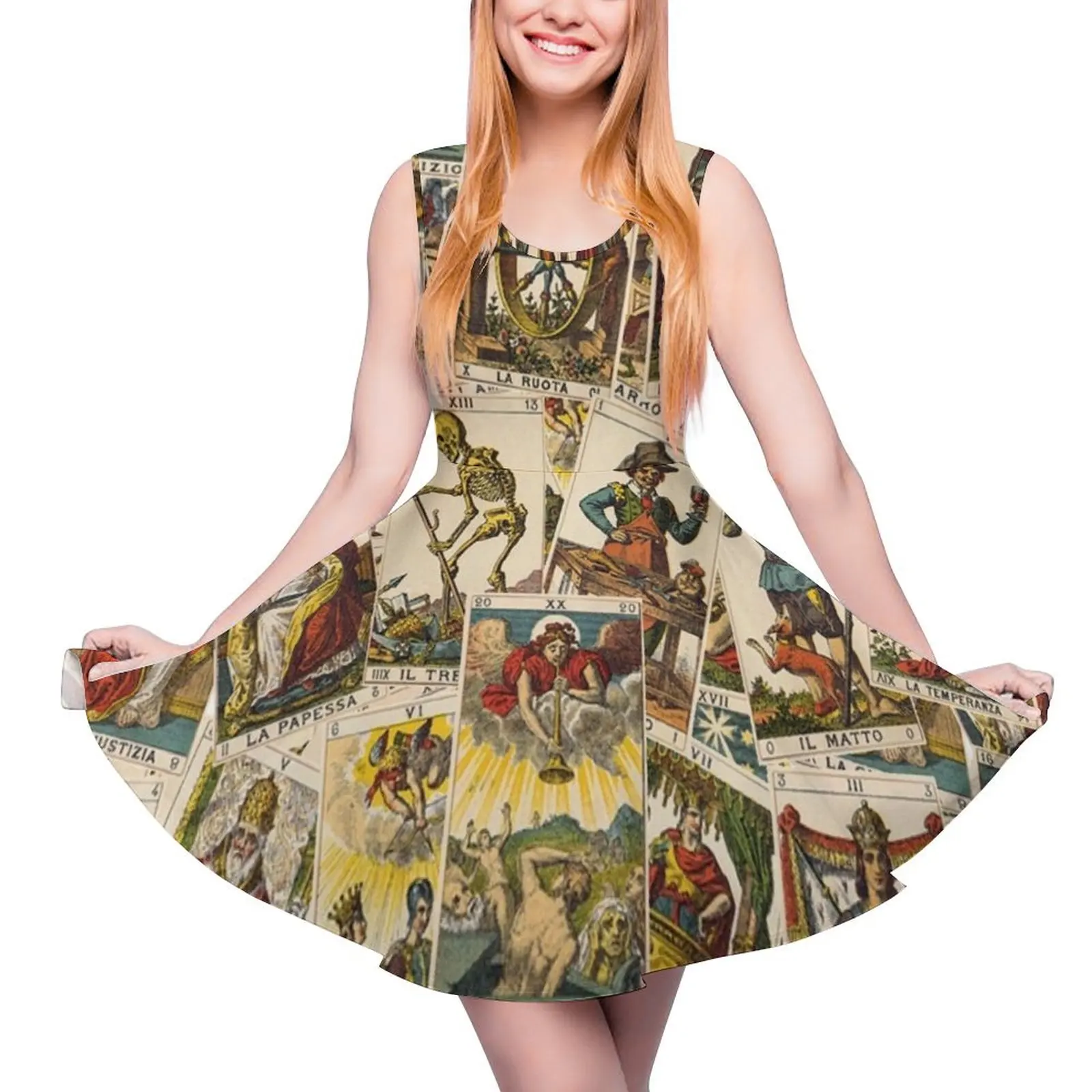 

Tarot cards pattern Sleeveless Dress dresses for special events dresses for woman 2024 Women"s dresses women