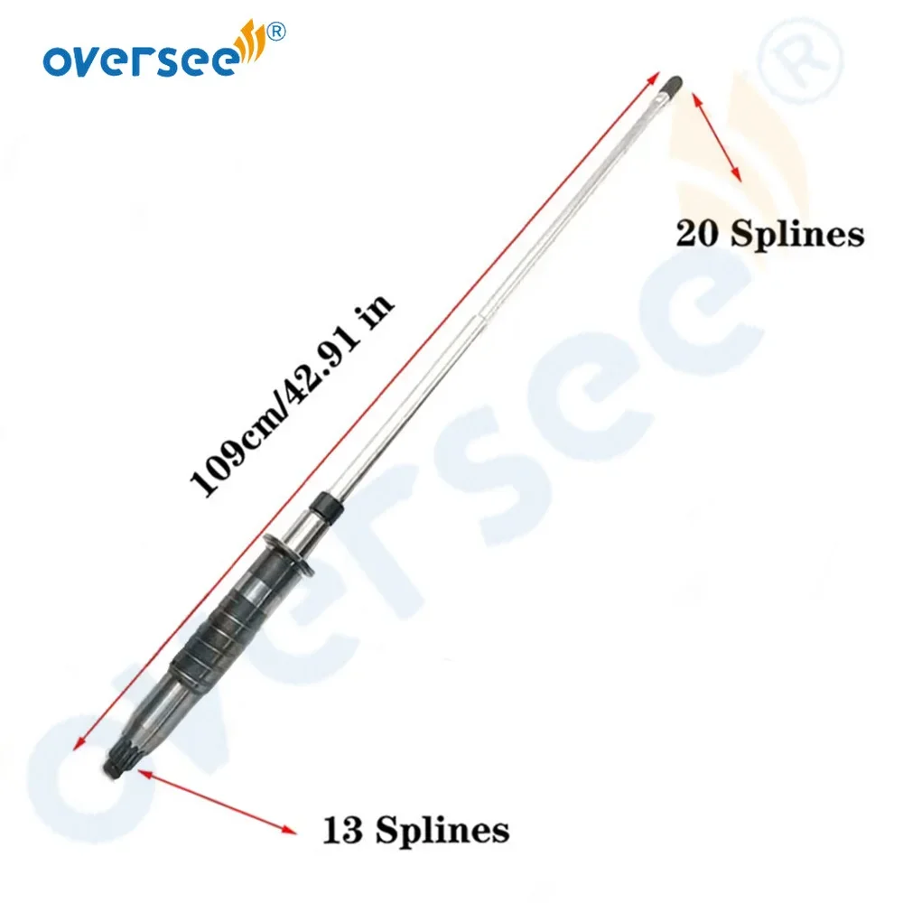 

Oversee 6P2-45501-11 Drive Shaft Comp 30'' for Yamaha 250HP Outboard Motor FL250 F250 Driveshaft